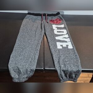 Ladies size large gray Miss Chievous sweatpants